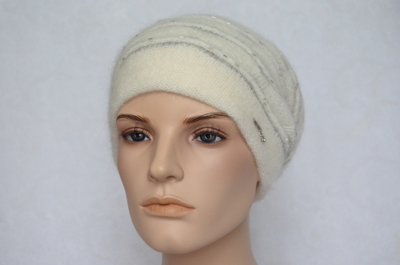 Vizio Италия 6938 берет белый со стеклярусом цвет 2 фото