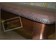Аренда журнальный стол с кожаной столешницей шоколад 1200х600
