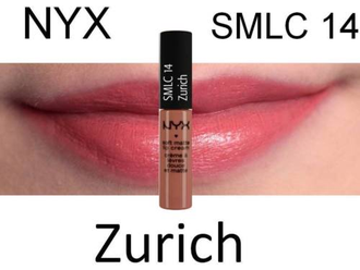 Стойкая жидкая матовая помада NYX Soft Matte Lip Cream 14 Zurich (Цюрих)