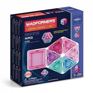 Магнитный конструктор MAGFORMERS 714003 Window Inspire 14 set