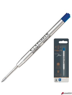 Стержень шариковый PARKER «Quinkflow», металлический, 98 мм, узел 0,8 мм, блистер, синий. 170308