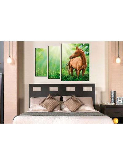 Модульная картина "Дикая лошадь"