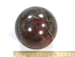 Шар Лиственит, Россия, Адыгея (102 мм, 1607 г) №19360
