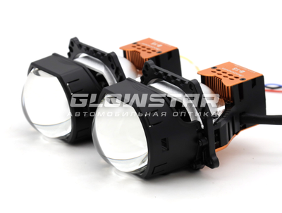 Билед модули Aozoom B-15 2024 (прямоугольные) 3.0 дюйма, 2 чипа, 5500K, 12V, 61W/77W, крепление 3R (комплект, 2шт)