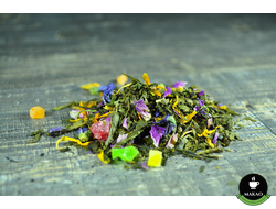 Зеленый чай с добавками "Цветущий персик" 100г