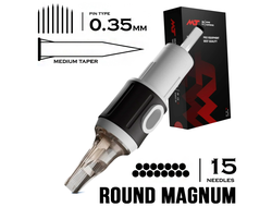15 RMMT/0.35 - Round Magnum Medium Taper - Mustang