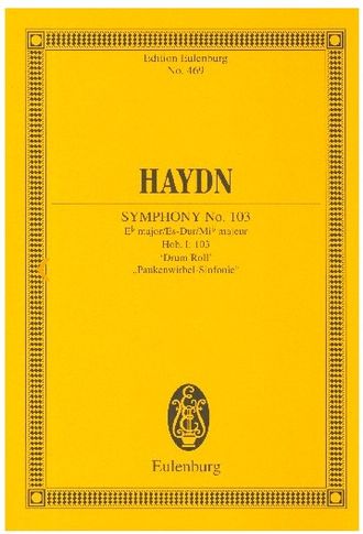 Haydn Symphony №103 Es-Dur: Study Score