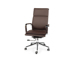Кресло офисное Харман темно- коричневая экокожа