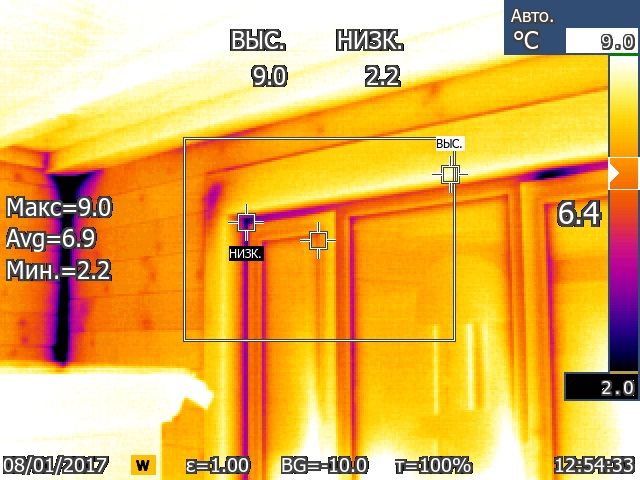 Проведение тепловизионного обследования загородного жилого дома