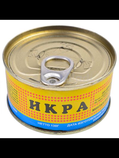 ИКРА МИНТАЯ ПРОБОЙНАЯ 100гр ж/б