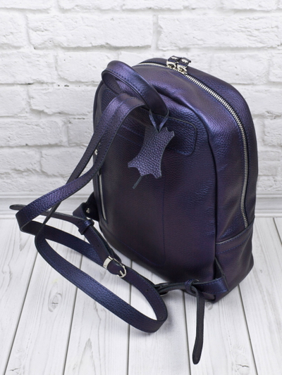 Женский кожаный рюкзак Anzolla Premium indigo (арт. 
3040-56)