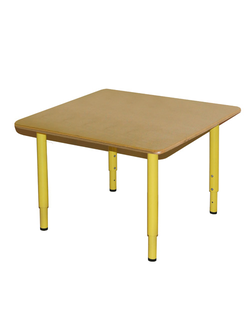 СТОЛ ДЕТСКИЙ ФАНЕРА РЕГУЛИРУЕМЫЙ 70 (700Х700)