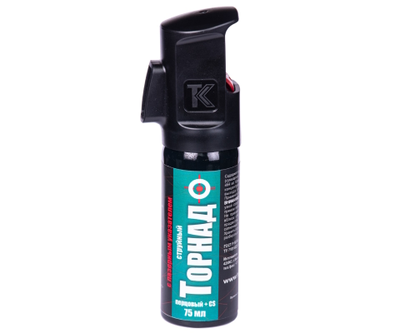 Баллончик для самообороны с ЛЦУ «Торнадо» струйный 75 мл