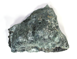 Турмалин чёрный в породе, брейнерит, талькохлоритовый сланец, Свердловскаая обл., п. Шабры (130*100*45 мм, 623 г) №17891