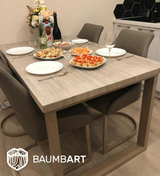 Стол обеденный ГРИНД серый