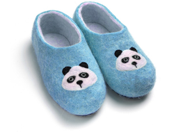 Купить детские войлочные тапочки «Панда»