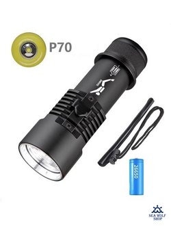 Фонарь подводный Diving D1 P70-1950Lm-белый 13см, с аккум.