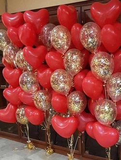 Сет воздушных шаров "Сердечный узор"