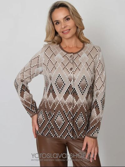 Модель: М-2900. Жакет полуприлегающего силуэта в бежевом цвете