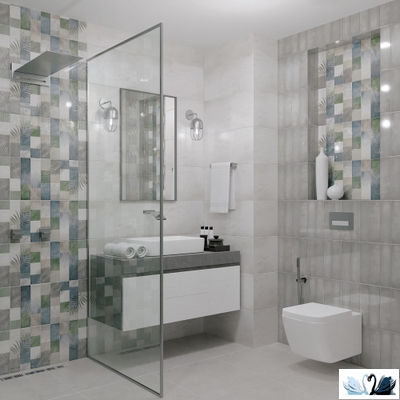 Плитка Azori Artemest 31,5 х 63 см настенная под бетон