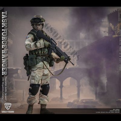Гранатометчик 75-го полка рейнджеров Армии США ("Падение Черного Ястреба") - Коллекционная фигурка 1/12 scale US Military 75th Rangers Regiment - Grenadier (LW003) - Crazy Figure