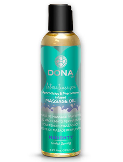 Массажное масло с феромонами и афродизиаками "Шалость" DONA Scented Massage Oil Naughty Aroma: Sinfu