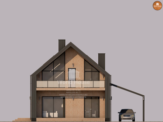 Проект дома в стиле Барнхаус | Амбарный дом. Проект №183