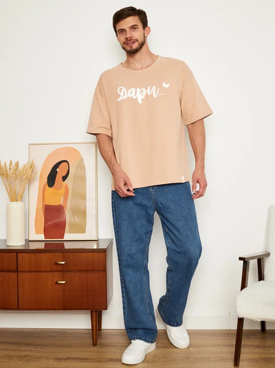 МУЖСКАЯ ФУТБОЛКА БЕЖЕВАЯ "ДАРИ"