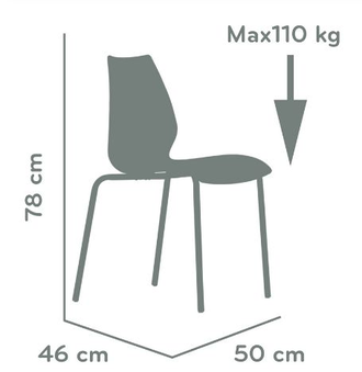 Стул N-234 Lili  (Лили)  белый SL