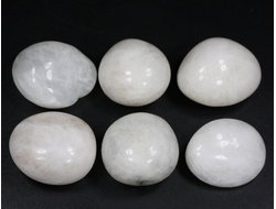 Лунный камень в ассортименте, галтовка, Индия (24-25 мм, 10-12 г) №26688