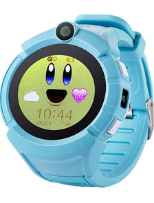 Детские часы Smart Baby Watch с GPS Q360 I8 - голубые