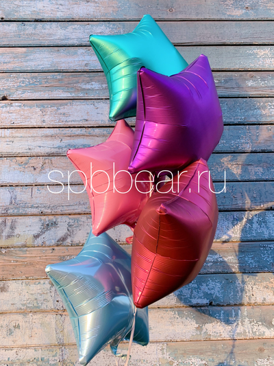 Фольгированные шары Звезды 5 штук