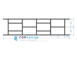 Газонное сварное ограждение GO15-06 купить