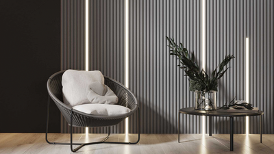 Гипсовая панель WOODS + LED артикул M-0072