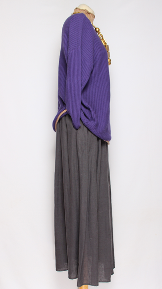 ЮБКА "ЛЁН ШИРОКАЯ" мокко, св.бежевая, графит р.46-54