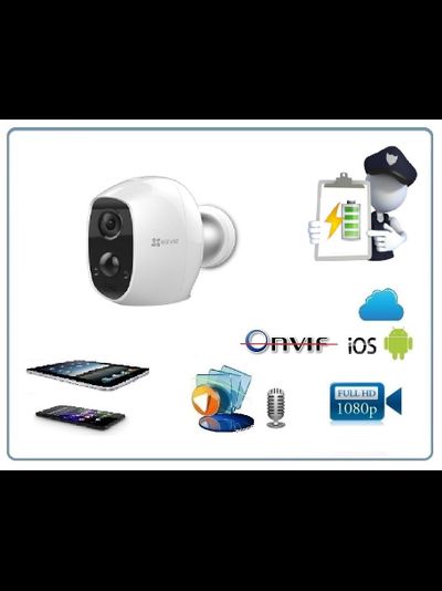 EZVIZ Mini Trooper 2 (CS-C3A-A0-1C2WPMFBR) беспроводная видеокамера с DVR. Full HD для комплекта EZVIZ C3A + WLB