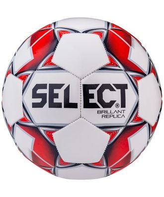 Мяч футбольный Select Brillant Replica 811608, №4, №5 белый/красный/серый