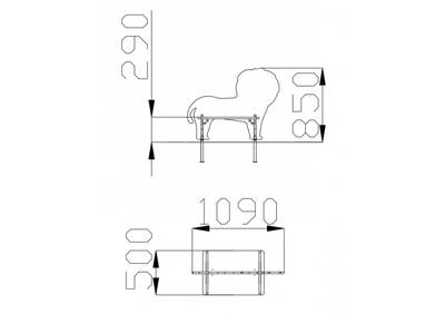 1520 Скамья «Львенок»