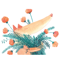 D0457 Лисёнок и букет