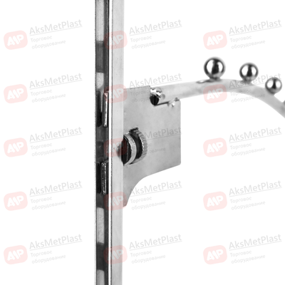 7SL7035A Крючок d-7мм волнообразный хром 7 шариков для профиля системы Vertical L=290 мм