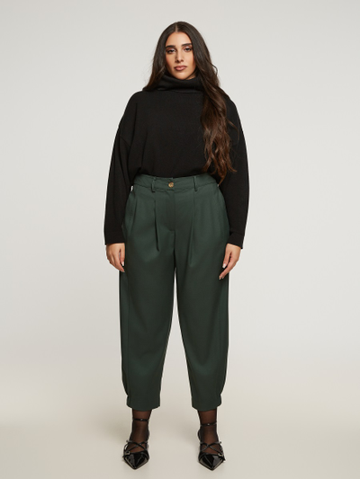 Брюки-бананы черные