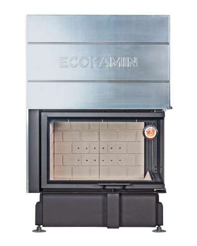 Каминная топка Дельта 800 R два стекла правая принтинг, Экокамин (Россия)