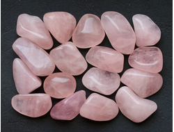Кварц розовый, галтовка в ассортименте