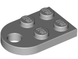 Plate, Modified 2 x 3 with Hole, Light Bluish Gray (3176 / 4211419)