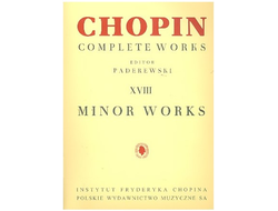 Chopin, Frédéric Minor Works for piano