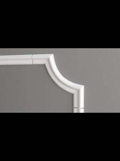 Угловой элемент DECOR-DIZAYN C1-DD301 к молдингу DD301, из дюрополимера, под покраску, 4шт