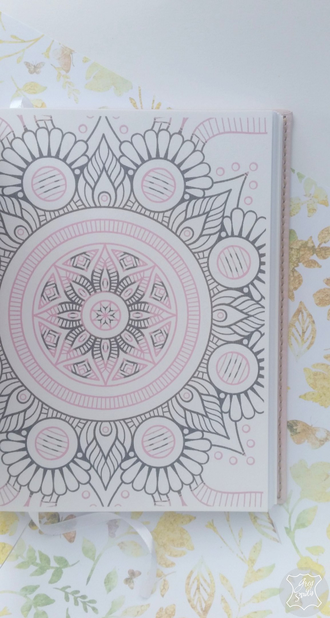 женский ежедневник, ежедневник ручной работы, кожаный ежедневник, розовый блокнот, ежедневник кожа