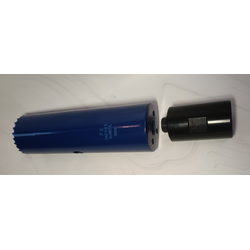 Коронка биметаллическая диаметр 62 мм глубина 200 мм  + переходник на резьбу 1 1/4