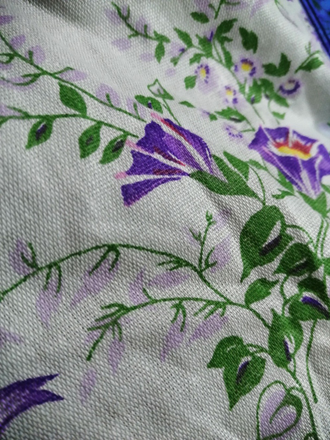 Ткань льняная "Полевые цветы"