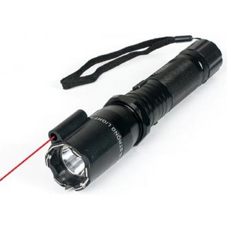 Шокер+фонарик  MX-288   +аккумулятор+зарядка от сети  (металлический ,  с красным лазером)